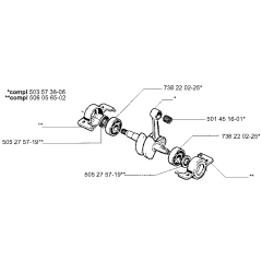 Crankshaft Assembly Husqvarna 49