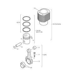 Piston, Conrod, Cylinder Assembly