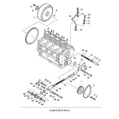 Pulley, Flywheel, Belt Tensioner