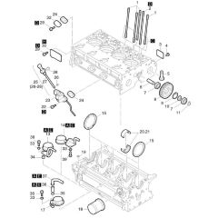 Crankcase-1 Assembly for Hatz 4L43C