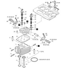 Cylinder Head Assembly for Hatz 4M40