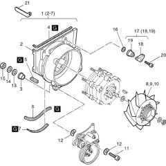 Blower Assembly for Hatz 4M41