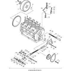 Pulley, Flywheel, Belt Tensioner