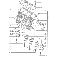 Cylinder Block for Yanmar 4TNE84T
