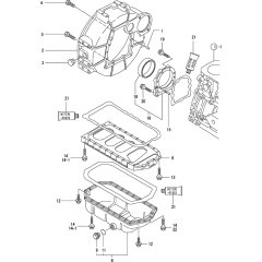 Flywheel & Oil Sump Assembly