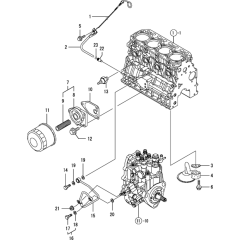 Oil System Assembly for Yanmar
