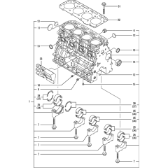 Cylinder Block for Yanmar 4TNV84T-KWA