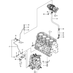 Oil Line Assembly for Yanmar