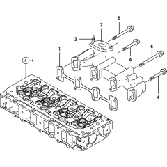 Exhaust Manifold for Yanmar 4TNV84T-KWA