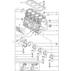 Cylinder Block Assembly for Yanmar