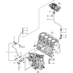 Oil Line Assembly for Yanmar