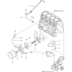 Oil System for Yanmar 4TNV84T-XWA