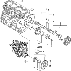 Camshaft & Gear for Yanmar