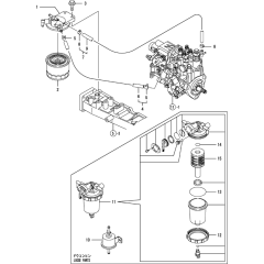 Fuel Line Assembly for Yanmar