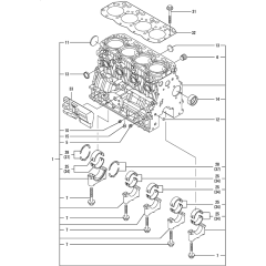 Cylinder Block for Yanmar 4TNV88-QTBZ