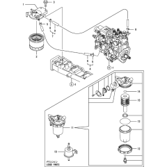 Fuel Line Assembly for Yanmar