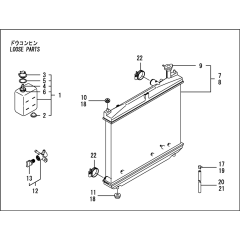 Radiator Assembly for Yanmar