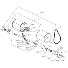 Rear Roller Assembly for Masport 500