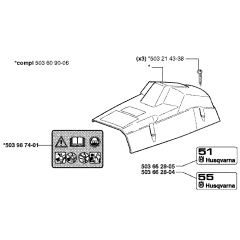 Cover Assembly for Husqvarna 51