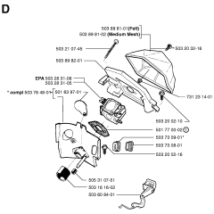 Carburetor & Air Filter for Husqvarna 51