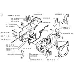 Crankcase Assembly for Husqvarna 51
