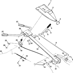 Handle & Controls for Husqvarna 510 CRT
