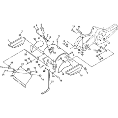 Tine Shield Assembly for Husqvarna