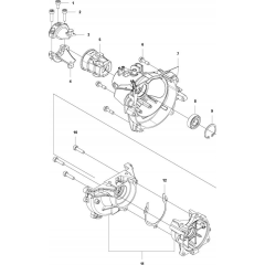 Crankcase for Husqvarna 524 L