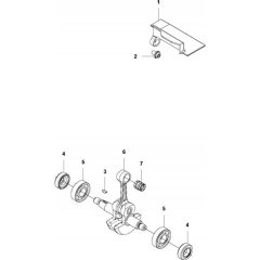 Crankshaft for Husqvarna 524 L