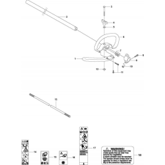 Shaft & Handle for Husqvarna 524 L