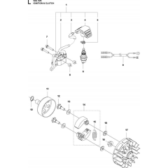 Ignition & Clutch for Husqvarna 524 L