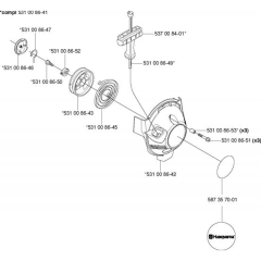Starter for Husqvarna 524 LK