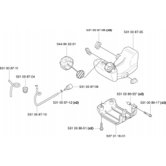 Fuel Tank for Husqvarna 524 LK