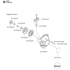 Starter Assembly for Husqvarna