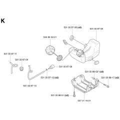 Fuel Tank Assembly for 524R