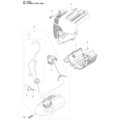 Fuel Tank Assembly for Husqvarna