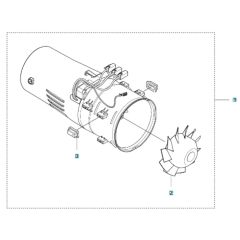 Fan for Husqvarna 525iB