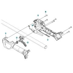 Handle Assembly for Husqvarna 525iLST