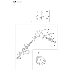 Bevel Gear Assembly for 525LS