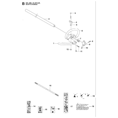 Shaft & Handle for Husqvarna 525LS