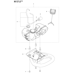 Fuel Tank Assembly for 525P4S
