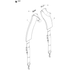 Harness Assembly for Husqvarna 530BT