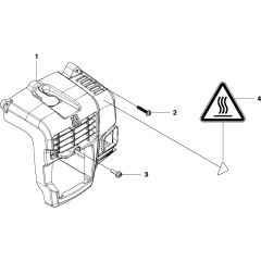 Cylinder Cover for Husqvarna 530BT