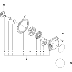 Starter Assembly for Husqvarna 530BT