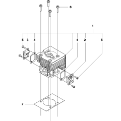 Cylinder Assembly for Husqvarna 530BT