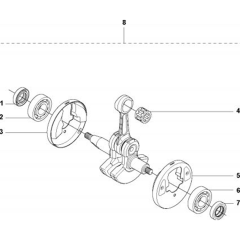 Crankshaft for Husqvarna 535 LK