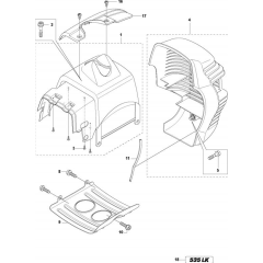 Cylinder Cover for Husqvarna 535 LK