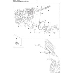 Chain Brake, Clutch Cover Assembly
