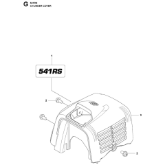 Cylinder Cover for Husqvarna 541RS