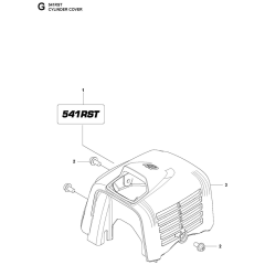 Cylinder Cover for Husqvarna 541RST